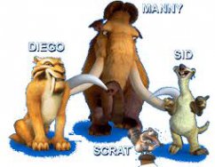 4. Diego,Manny,Sid,Scrat
