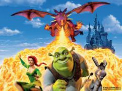 8. Fiona,Shrek,Oslík a Drak
